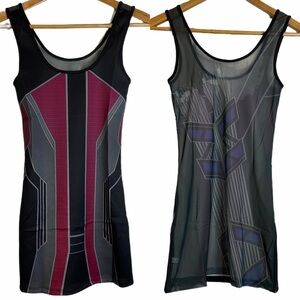Marvel Hawkeye Bodycon Mesh Back Dress Cosplay Small Superhero Fandom